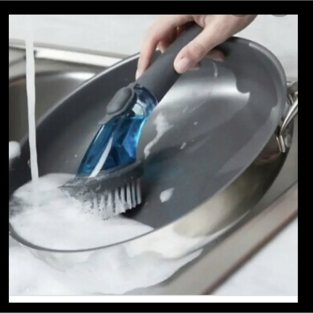 REFILLABLE HANDLE DISH WAND  BRUSH 12